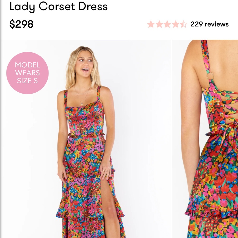 Show Me Your MuMu Vibrant Floral High Low Dress